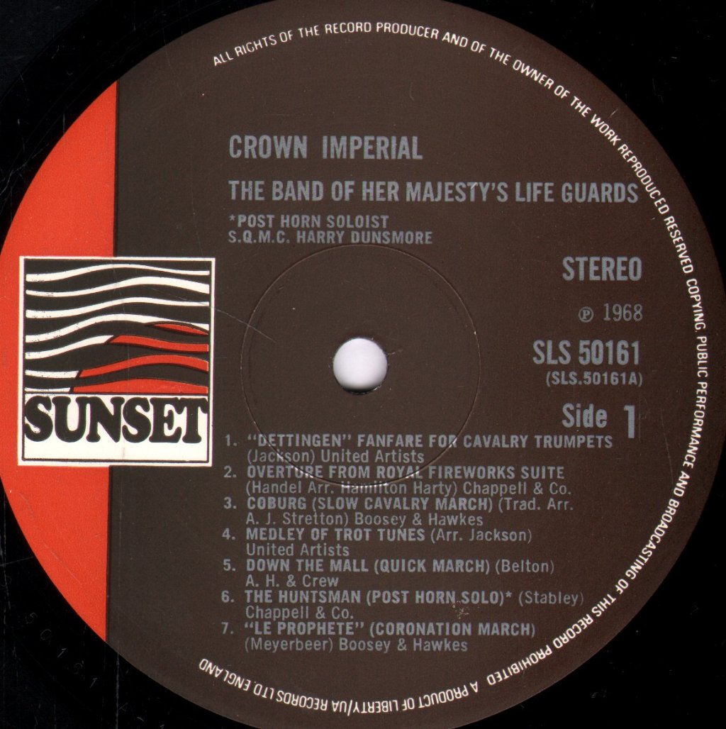 Band Of Her Majesty's Life Guards - Crown Imperial - Lp