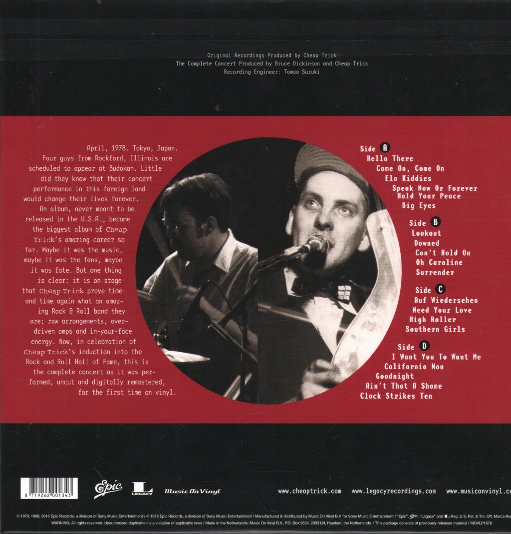 Cheap Trick - At Budokan: The Complete Concert - Double Lp