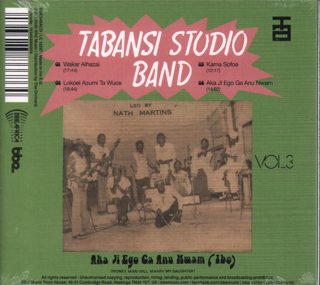 Tabansi Studio Band - Wakar Alhazai Kano / Mus'en Sofoa - Cd