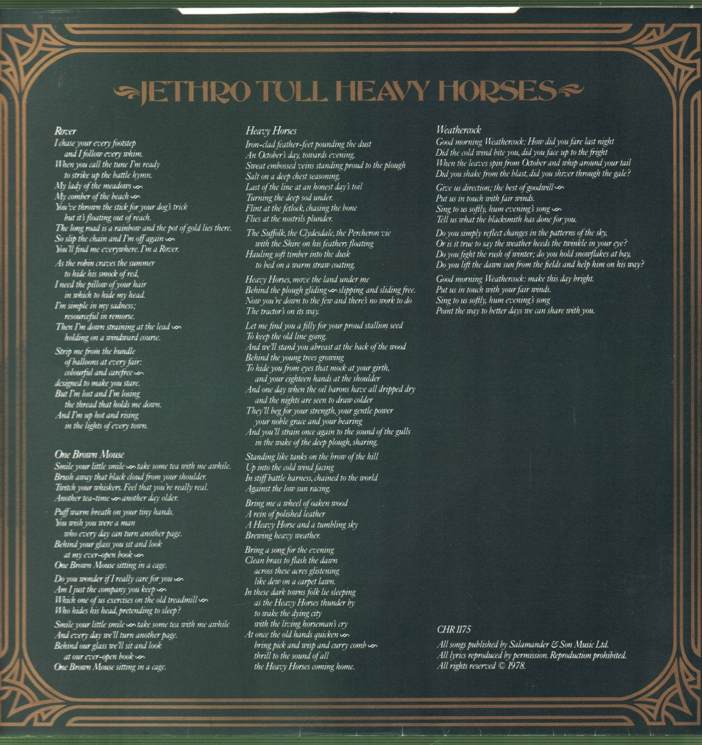 Jethro Tull - Heavy Horses - Lp