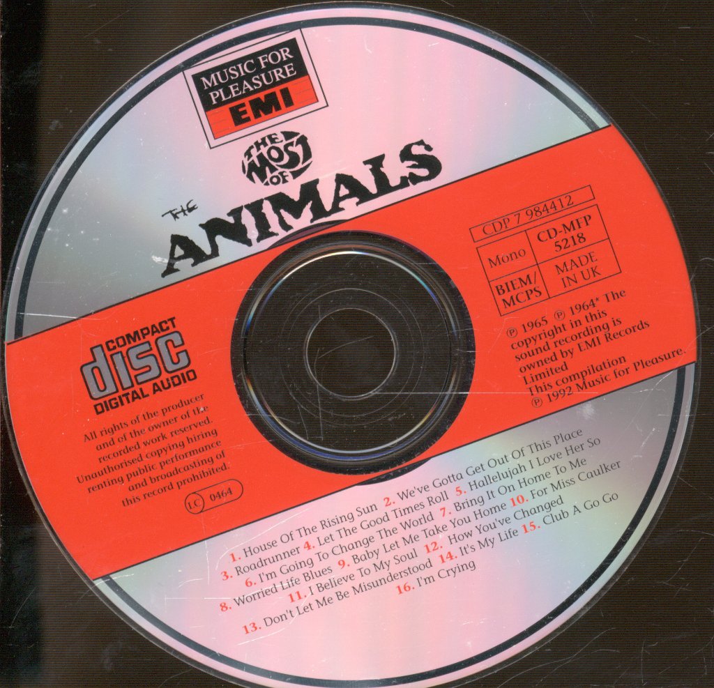Animals - Most Of The Animals - Cd