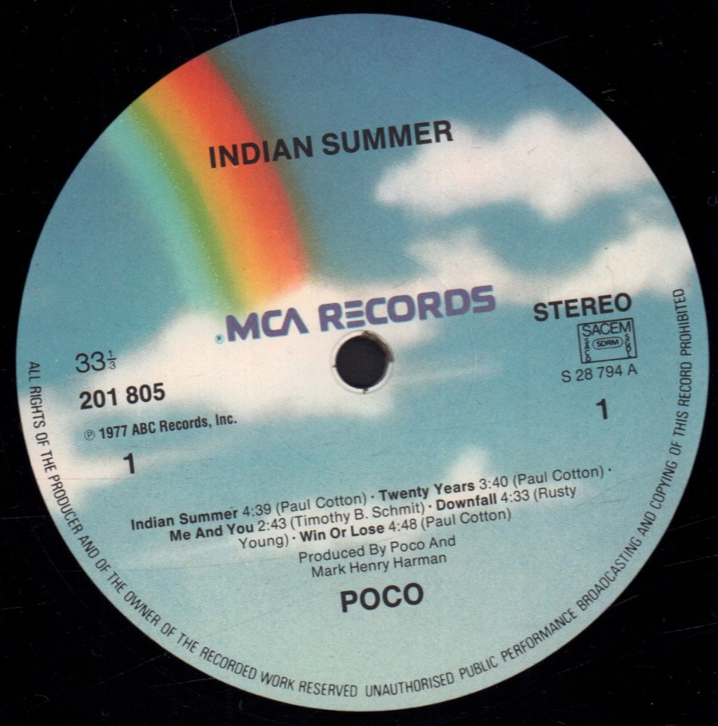Poco - Indian Summer - Lp