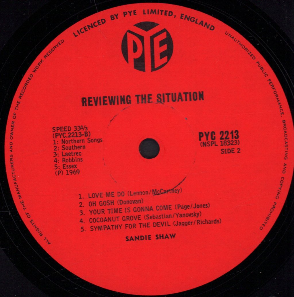 Sandie Shaw - Reviewing The Situation - Lp