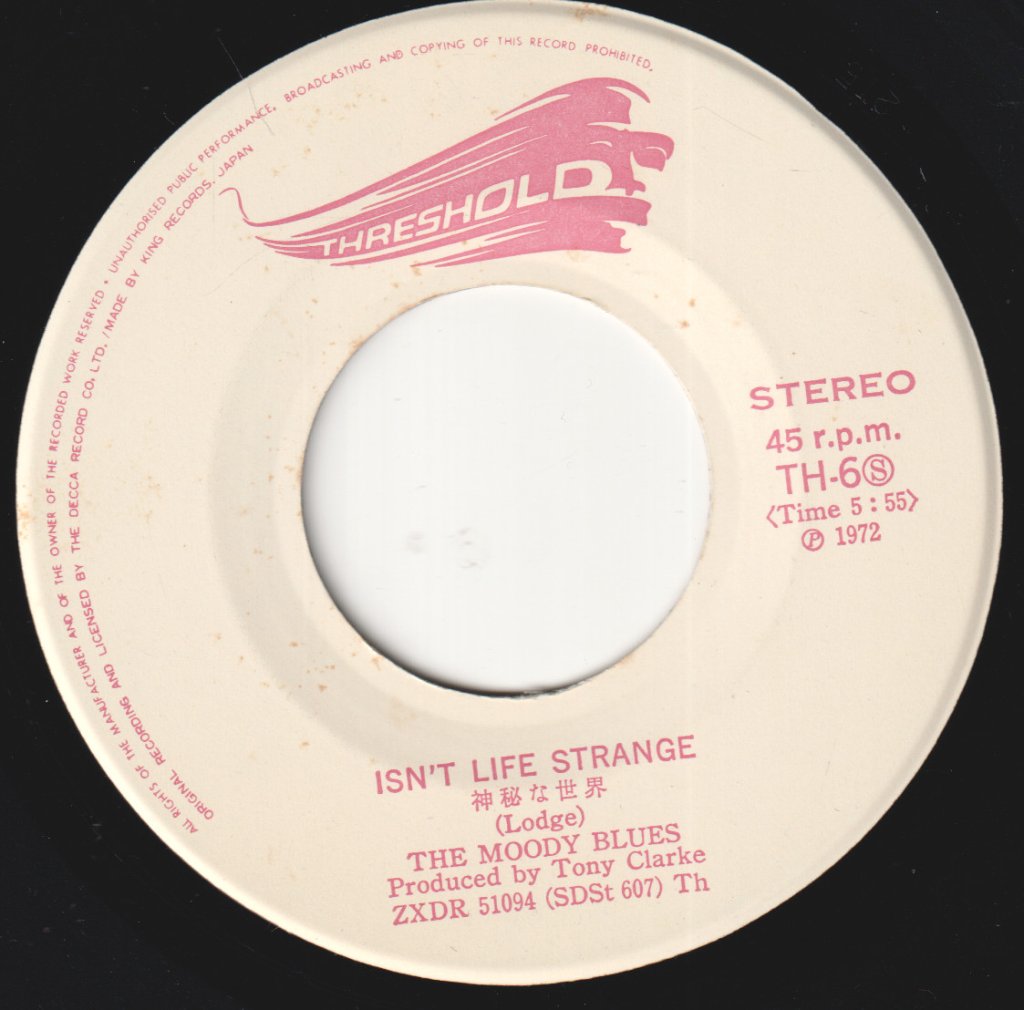 Moody Blues - Isn't Life Strange - 7 Inch