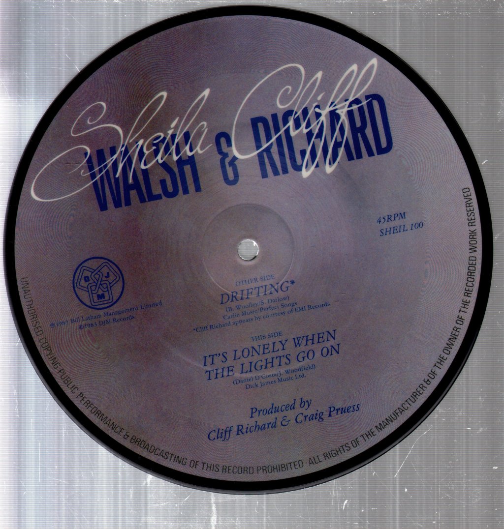Sheila Walsh And Cliff Richard - Drifting - 7 Inch