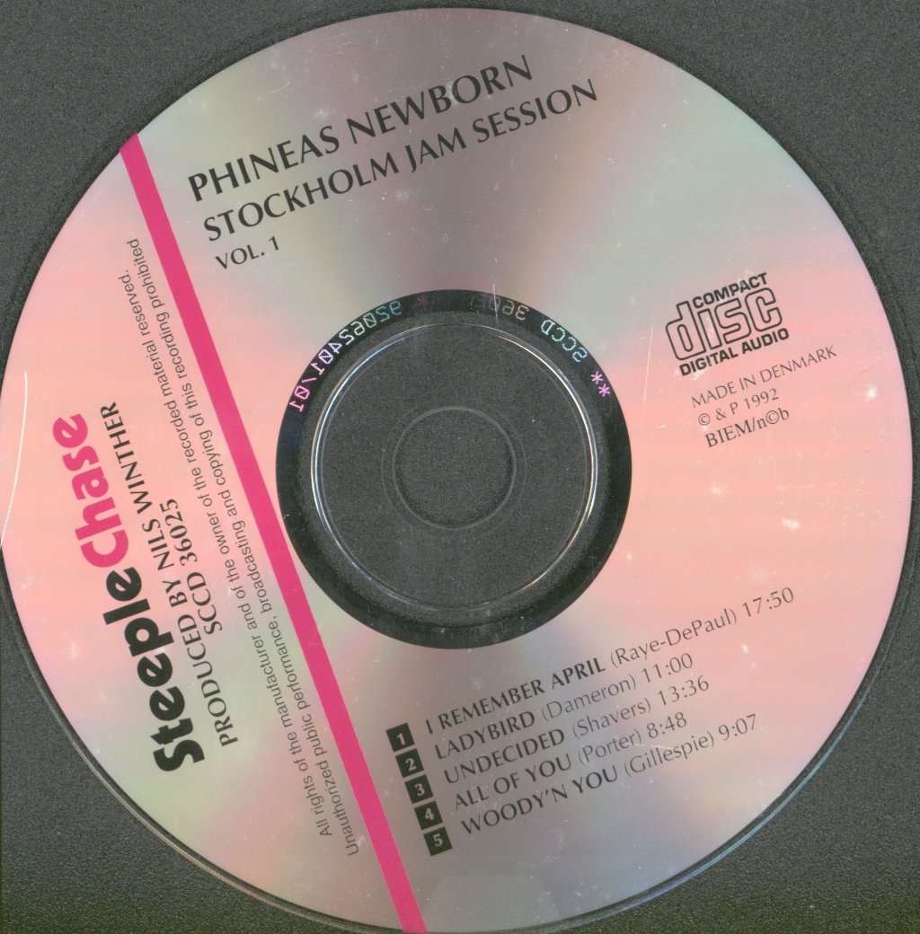 Phineas Newborn Jr - Stockholm Jam Session Volume 1 - Cd