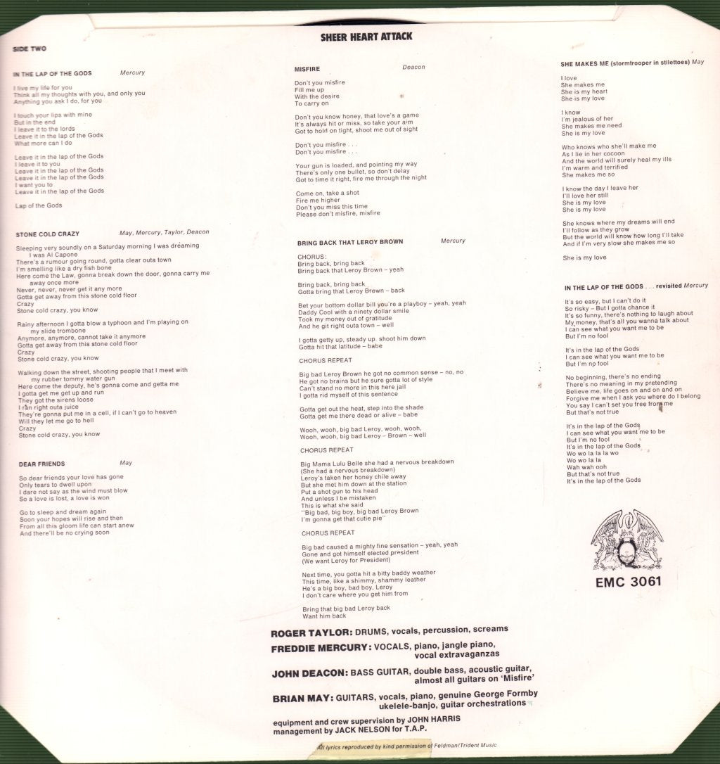 Queen - Sheer Heart Attack - Lp