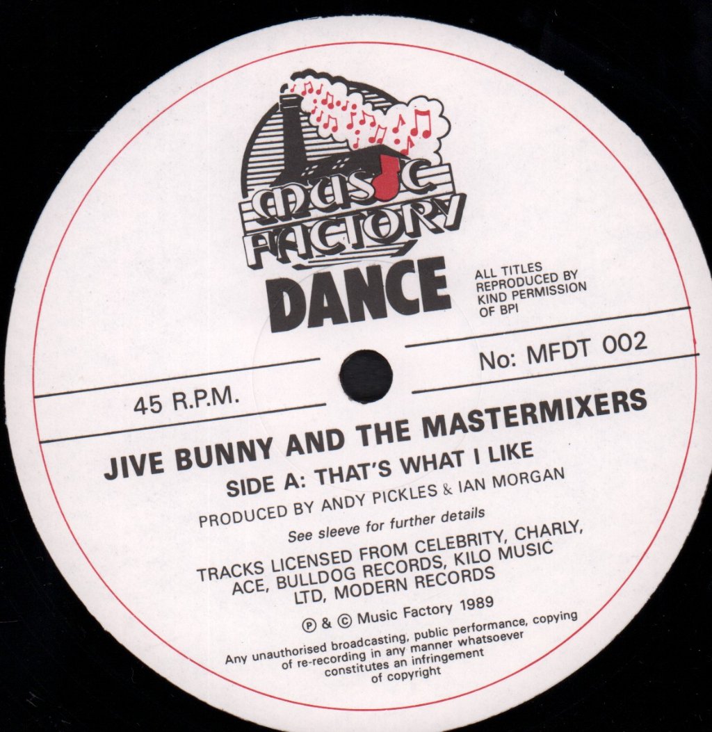 Jive Bunny - That's What I Like - 12 Inch