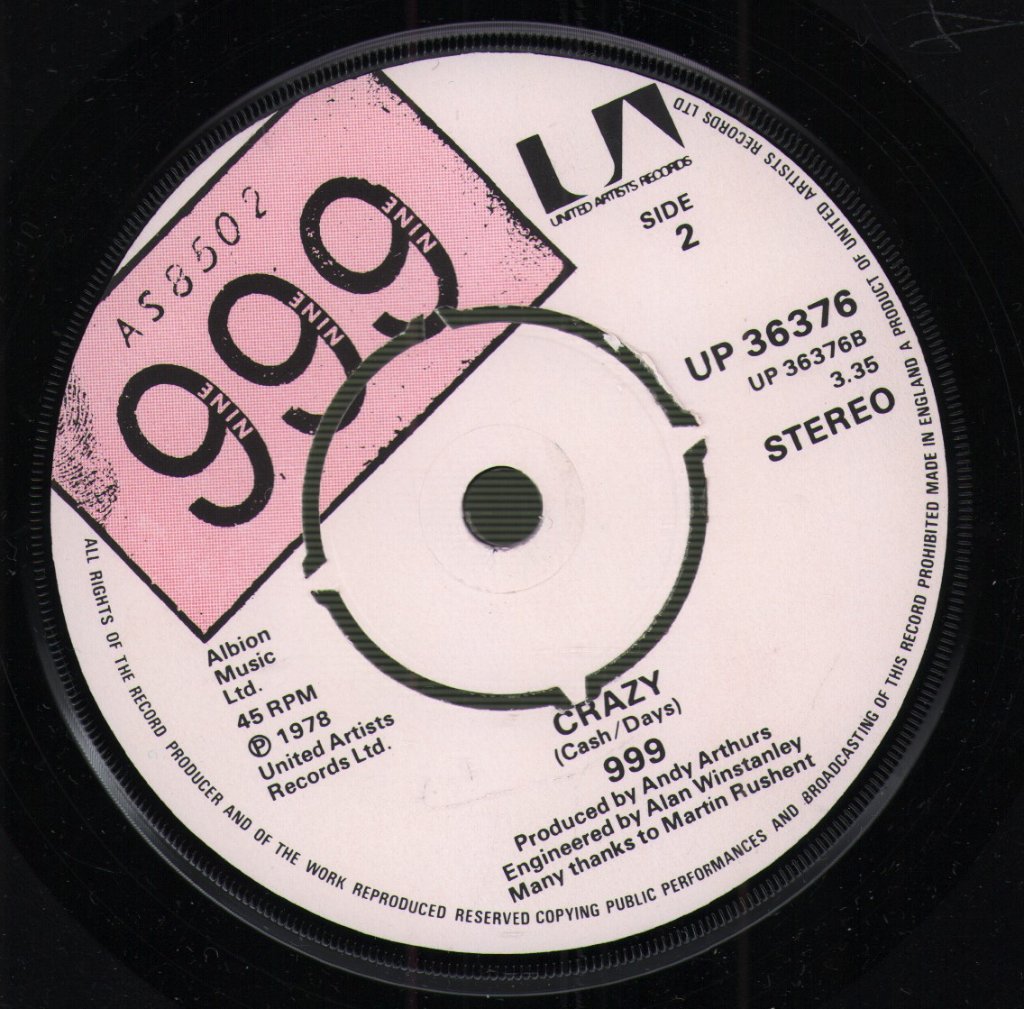 999 - Me And My Desire - 7 Inch