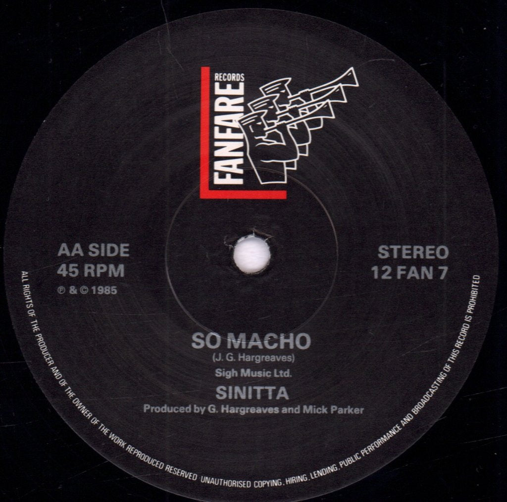 Sinitta - So Macho - 12 Inch