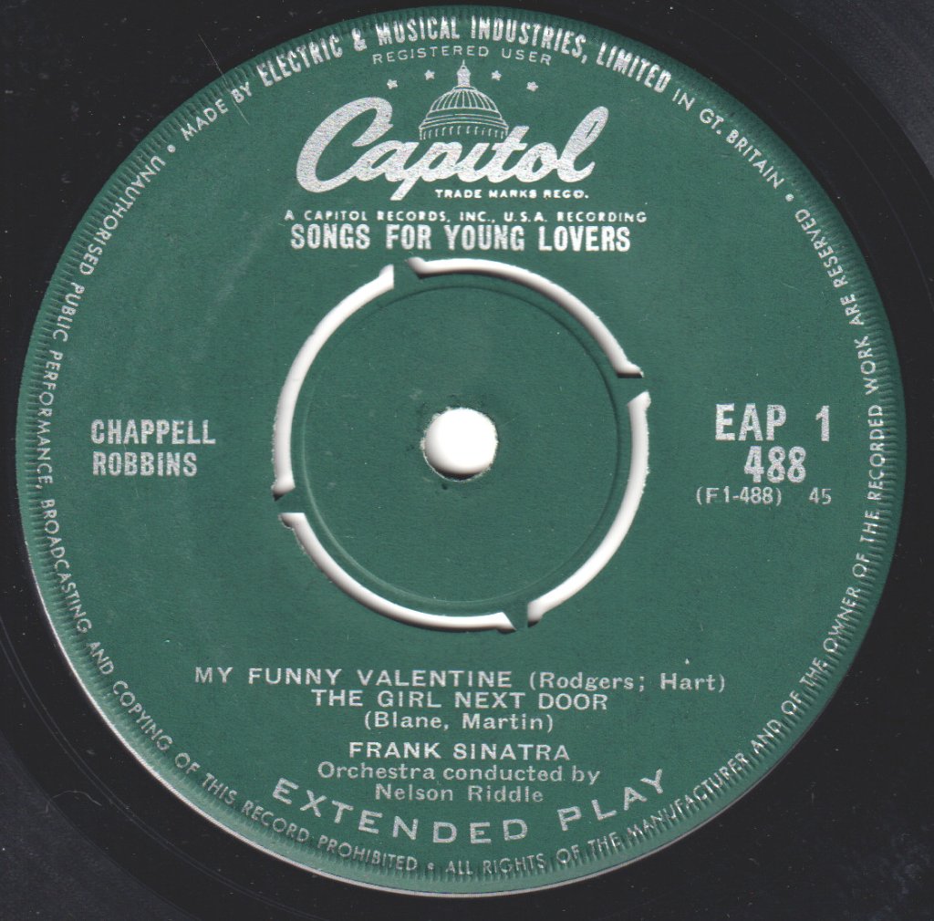 Frank Sinatra - Songs For Young Lovers - 7 Inch
