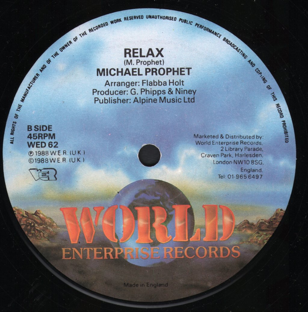 Michael Prophet - Talk About Love / Relax - 12 Inch
