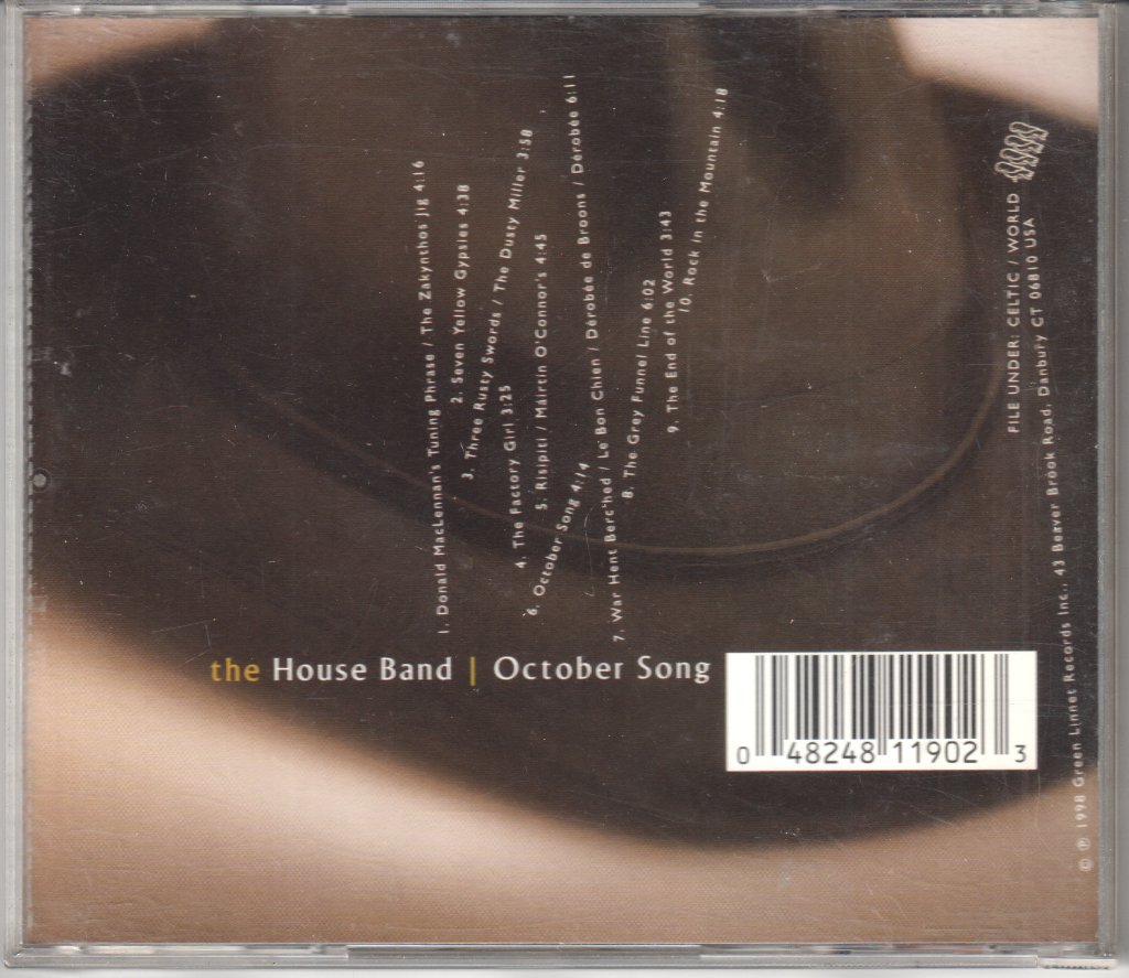 House Band - October Song - Cd