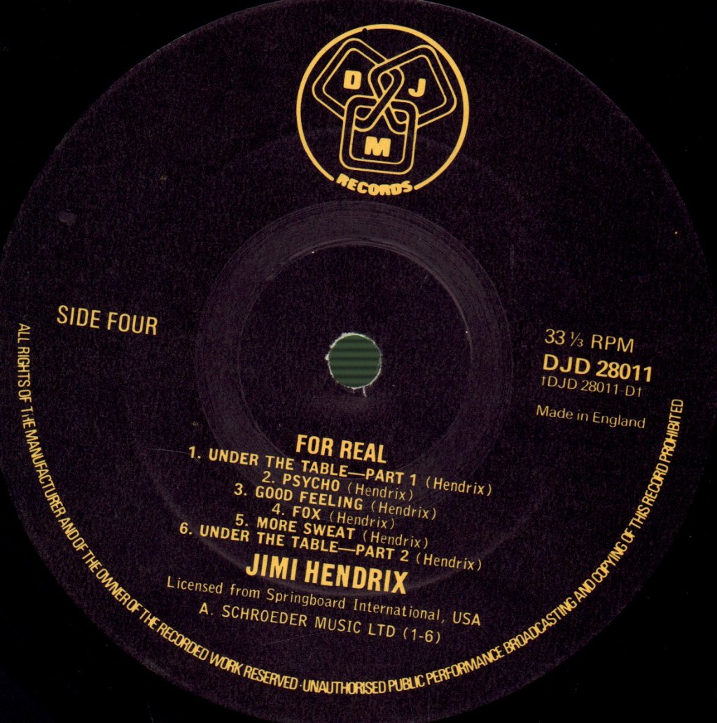 Jimi Hendrix - For Real! - Double Lp