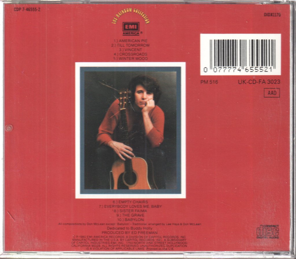 Don McLean - American Pie - Cd