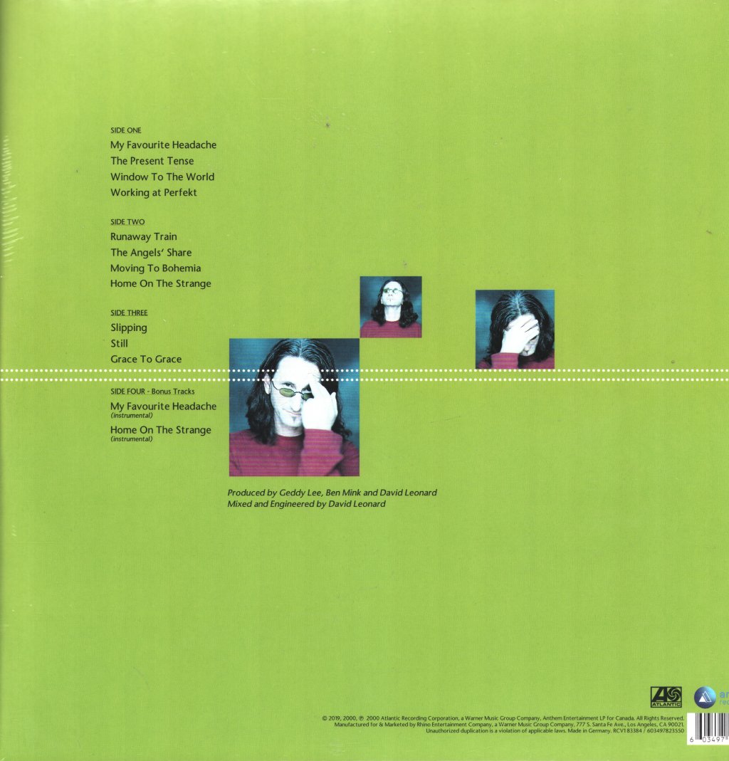 Geddy Lee - My Favourite Headache - Double Lp