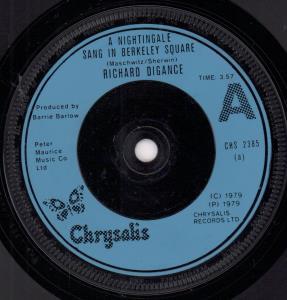 Richard Digance - A Nightingale Sang In Berkeley Square - 7 Inch