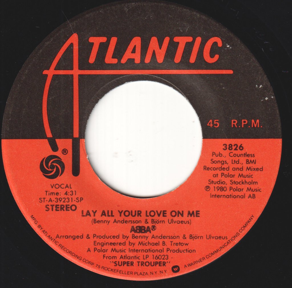 ABBA - Lay All Your Love On Me - 7 Inch