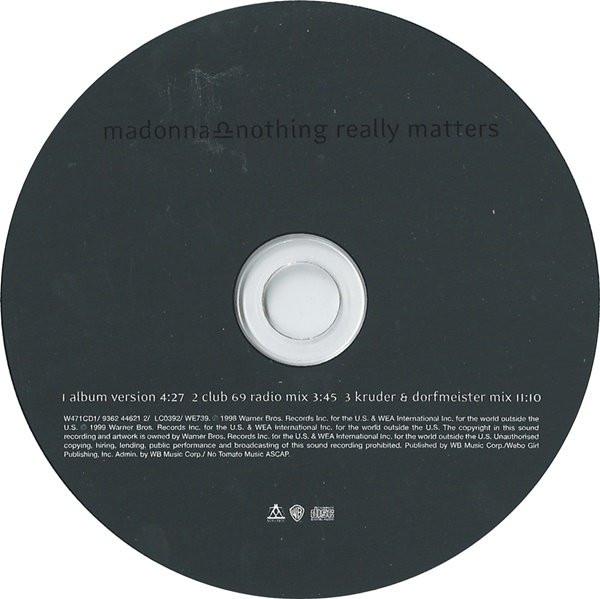 Madonna - Nothing Really Matters - Cd