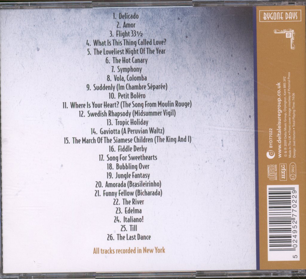 Percy Faith And His Orchestra And Chorus - Bubbling Over - Cd
