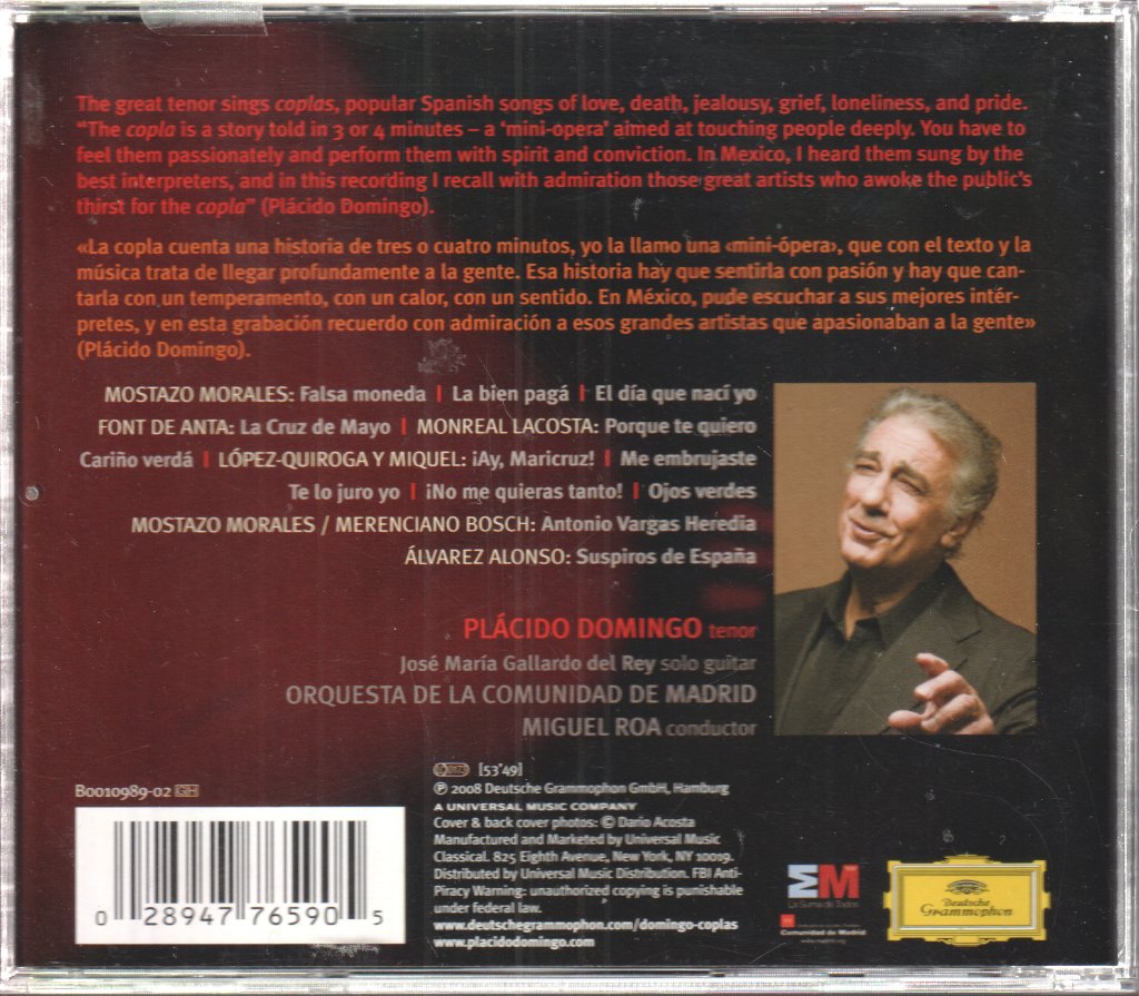 Placido Domingo - Pasión Española - Cd