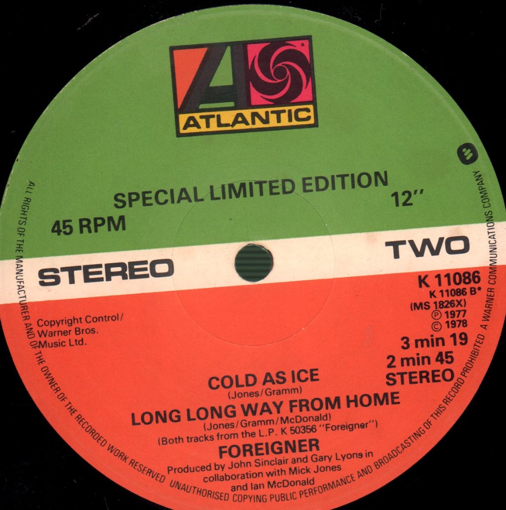 Foreigner - Feels Like The First Time - 12 Inch