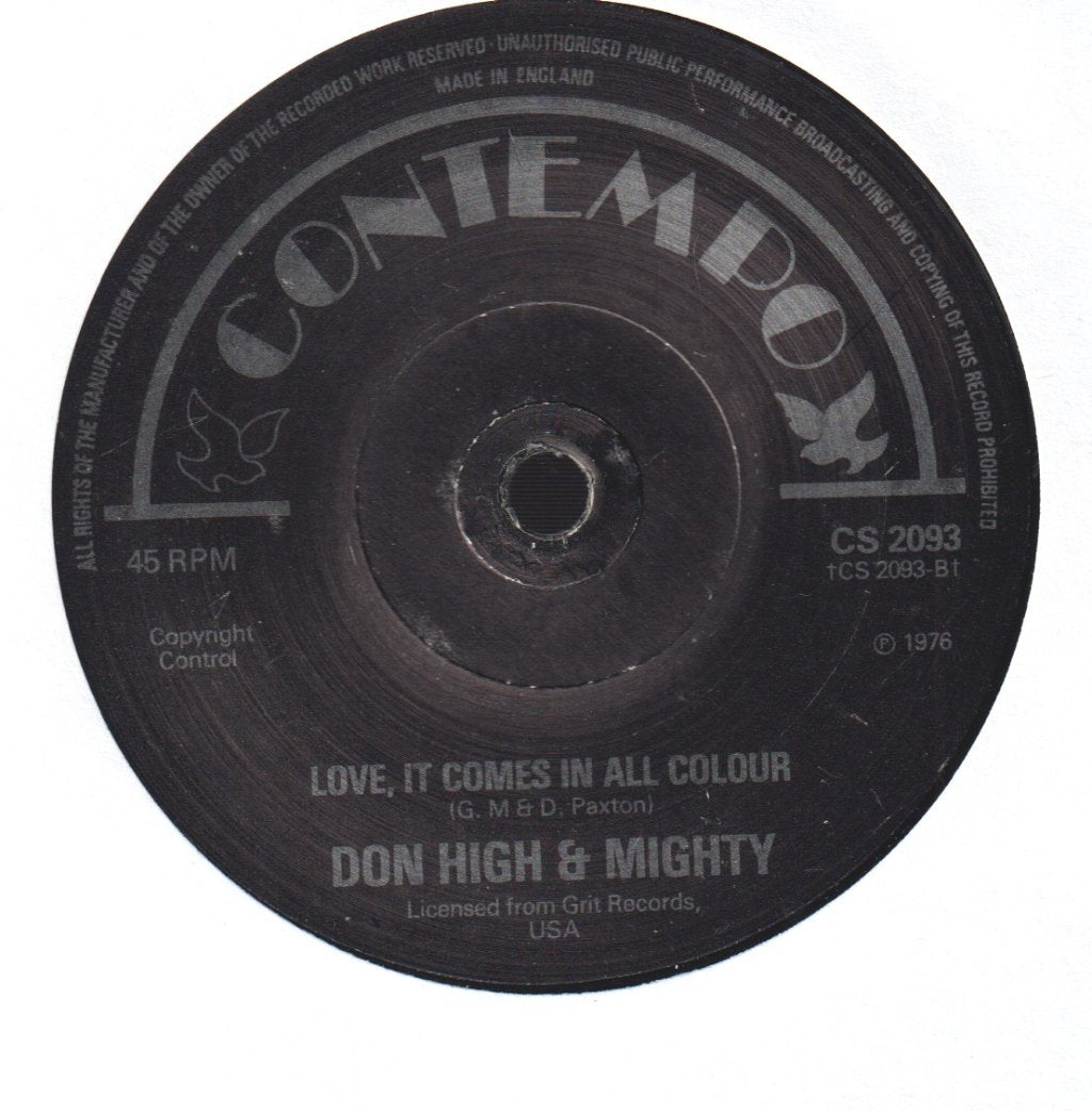 Don High And Mighty - Black Cojack - 7 Inch
