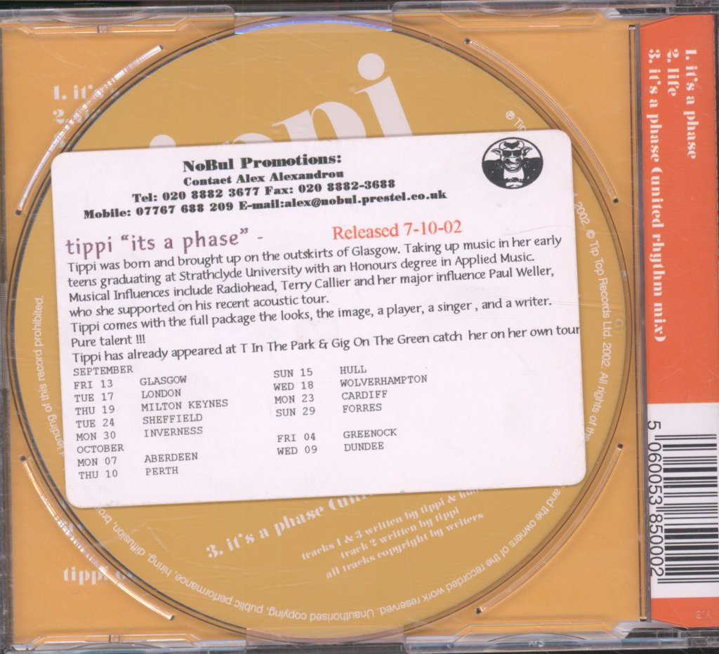 Tippi - It's A Phase - Cd