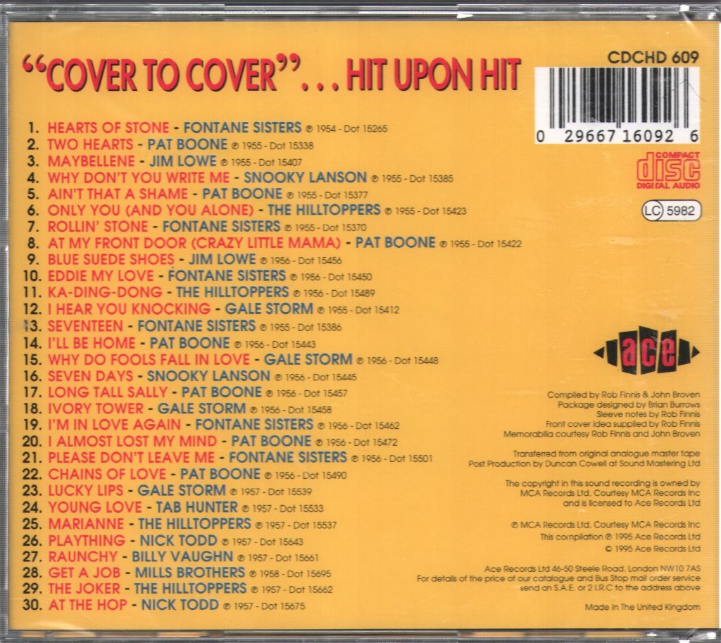 Various Artists - Dot's Cover To Cover...Hit Upon Hit - Cd
