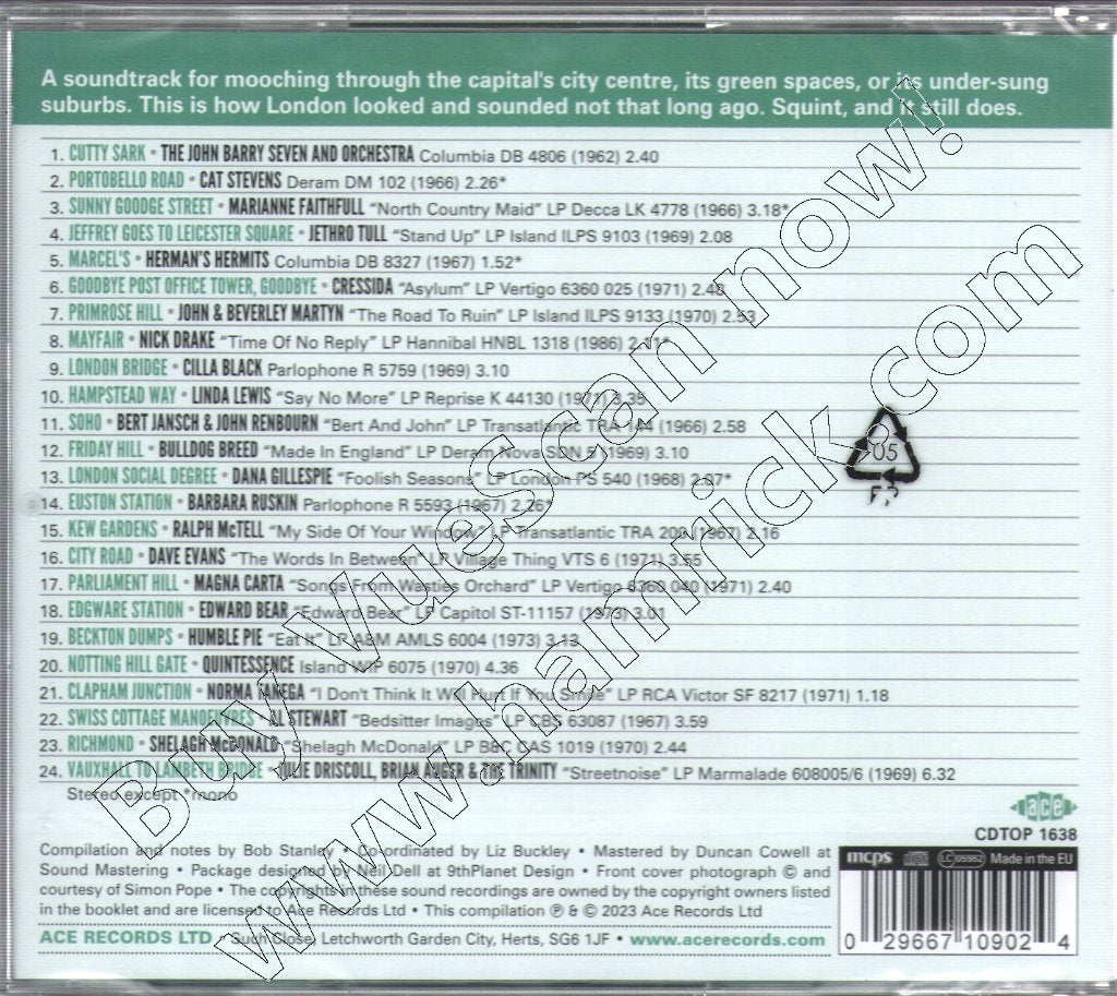 Various Artists - Bob Stanley presents London A To Z (1962-1973) - Cd