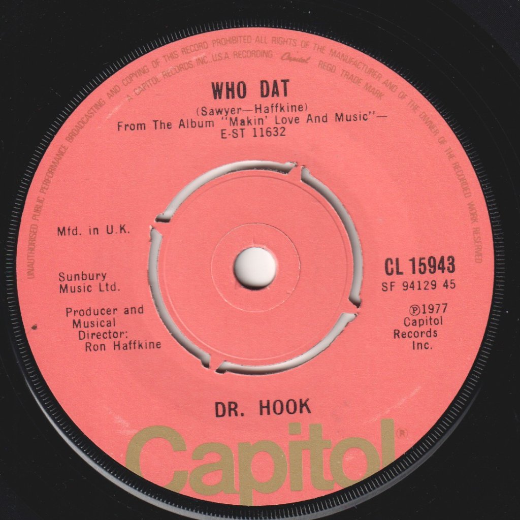 Dr Hook - Sleepin' Late - 7 Inch