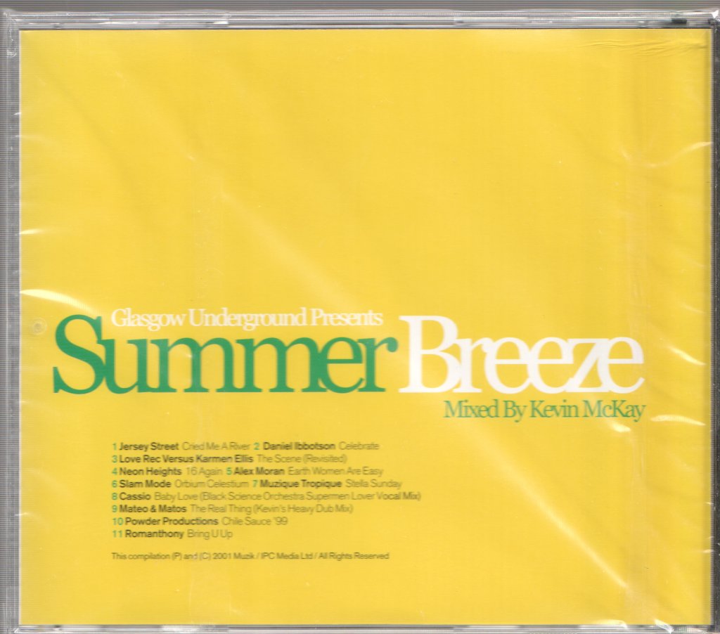 Kevin McKay - Glasgow Underground Presents Summer Breeze - Cd