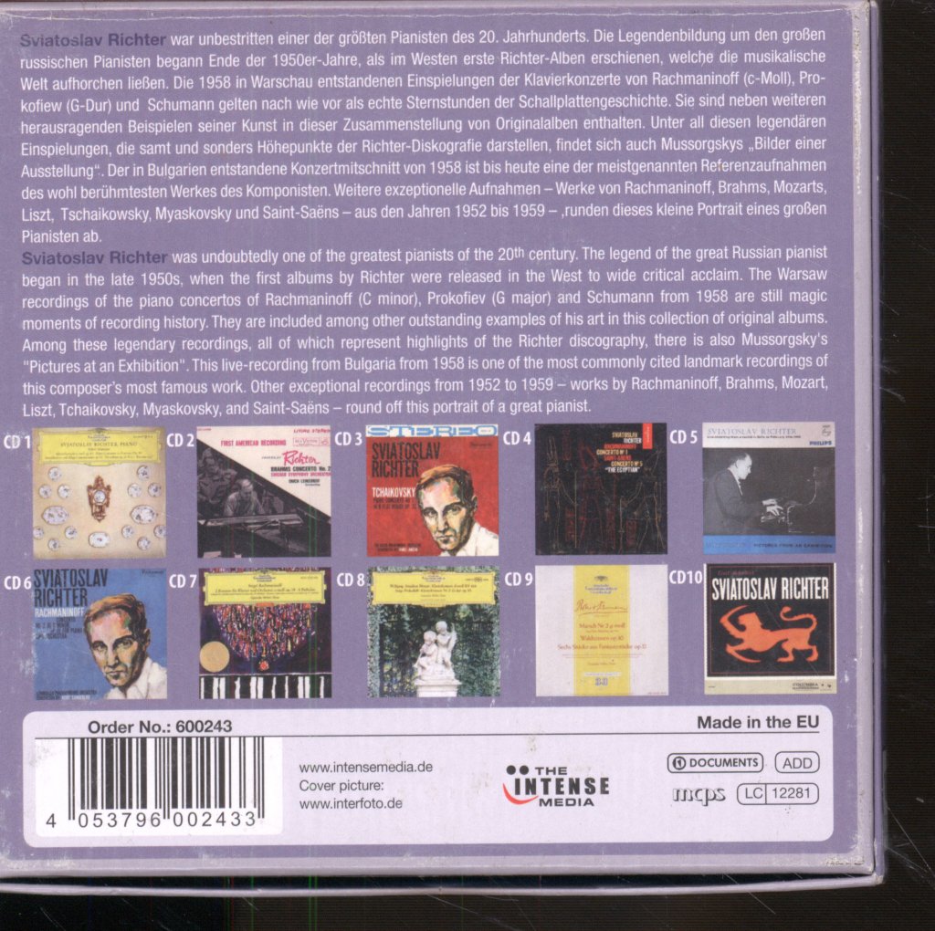 Sviatoslav Richter - 100 - The Birthday Edition - Cd Set