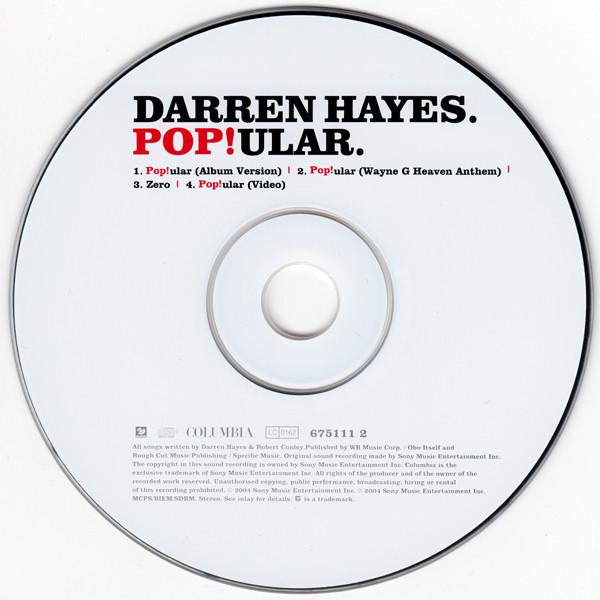 Darren Hayes - Pop!ular - Cd