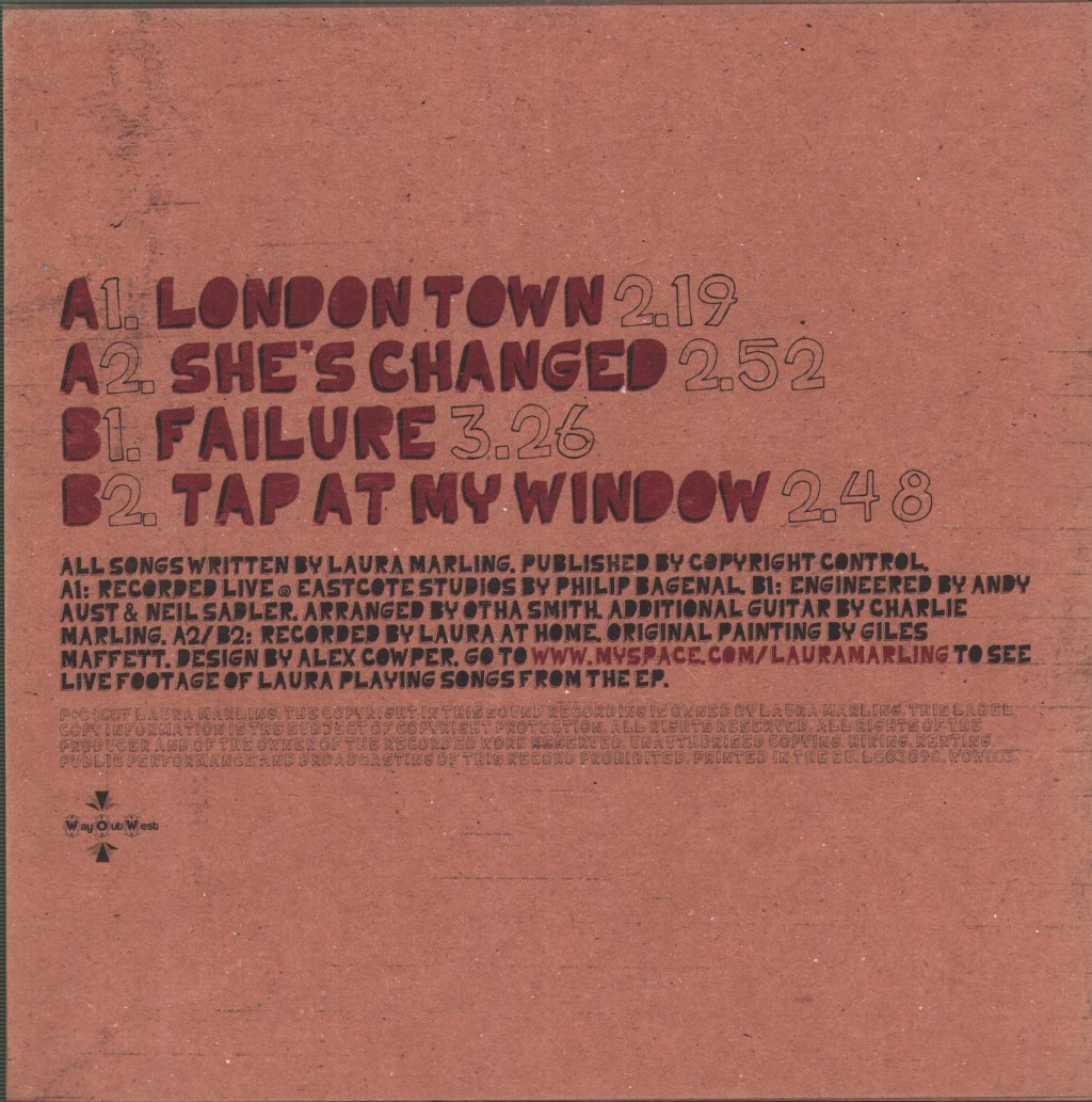 Laura Marling - London Town EP - 7 Inch