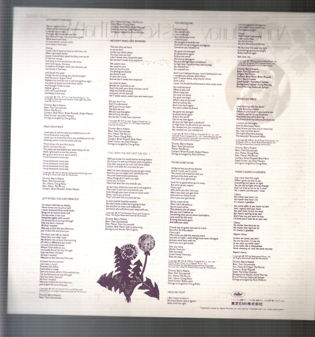 Anne Murray - Let's Keep It That Way - Lp