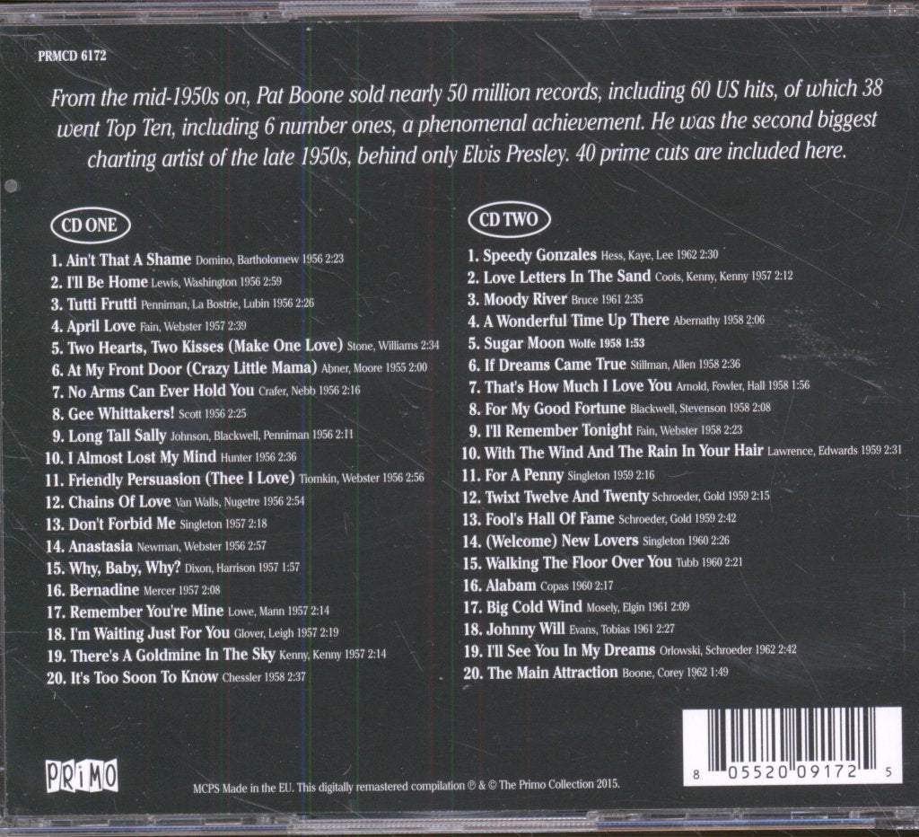 Pat Boone - Essential Recordings - Double Cd