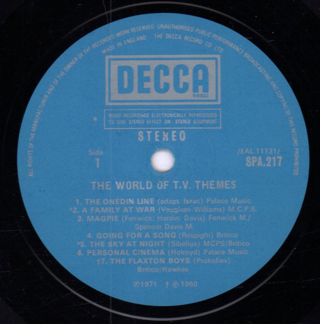 Various Artists - World Of Tv Themes - Lp