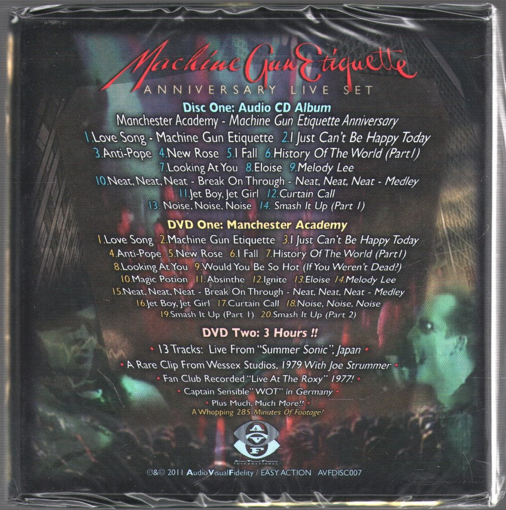 Damned - Machine Gun Etiquette Anniversary Live Set - Cd Set