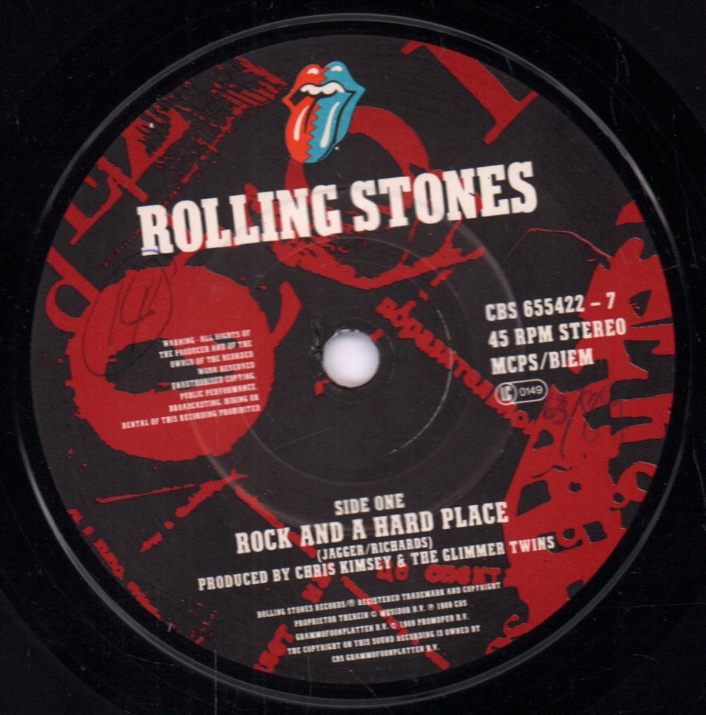 Rolling Stones - Rock And A Hard Place - 7 Inch