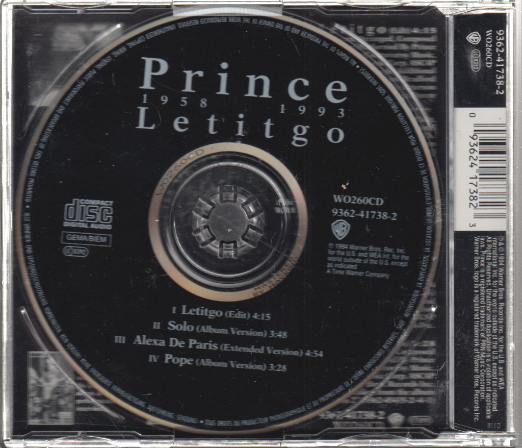 Prince - Let It Go - Cd