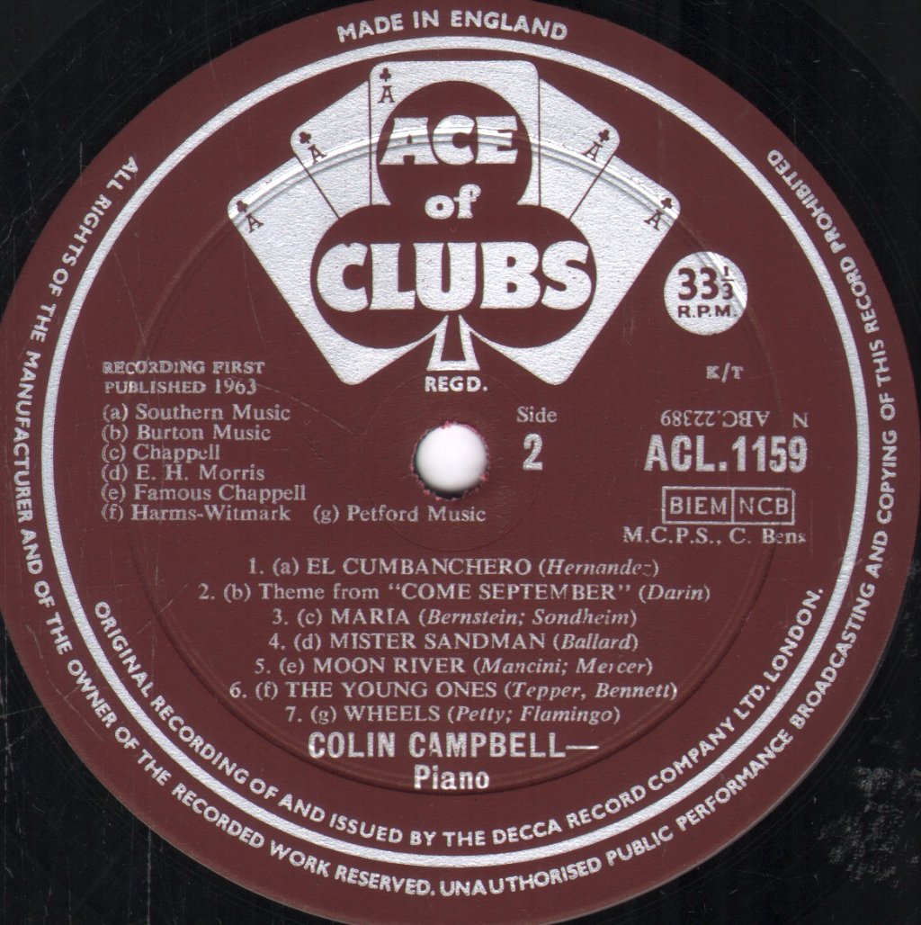 Colin Campbell - Piano Playtime - Lp
