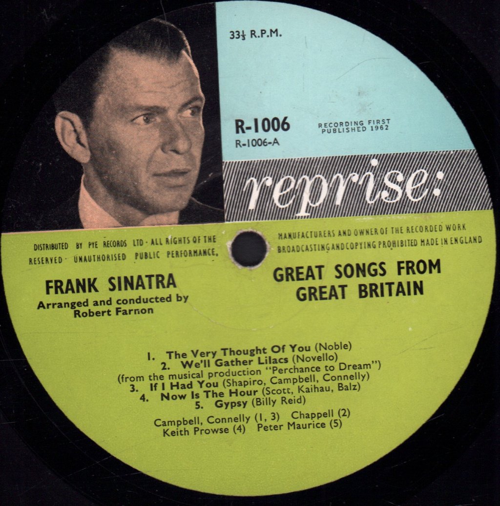 Frank Sinatra - Great Songs From Great Britain - Lp