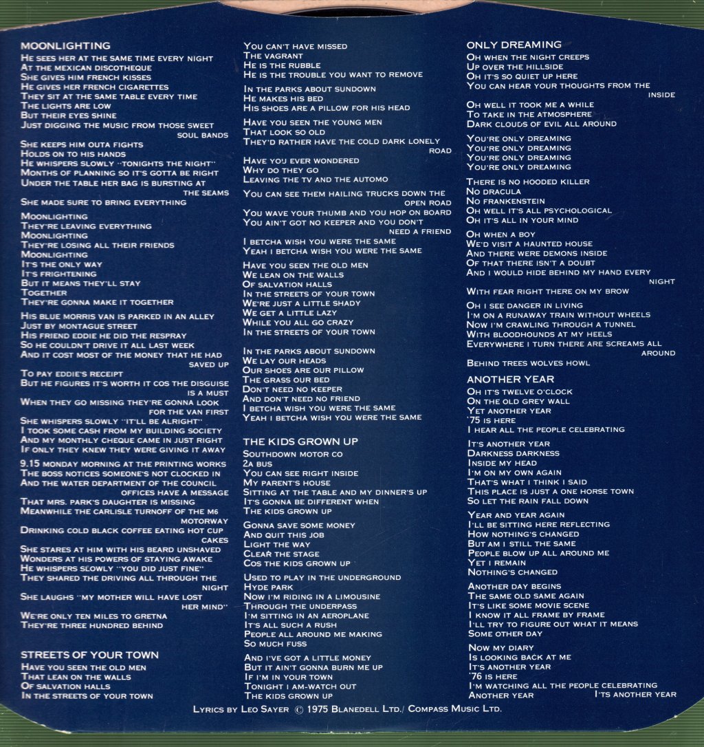Leo Sayer - Another Year - Lp