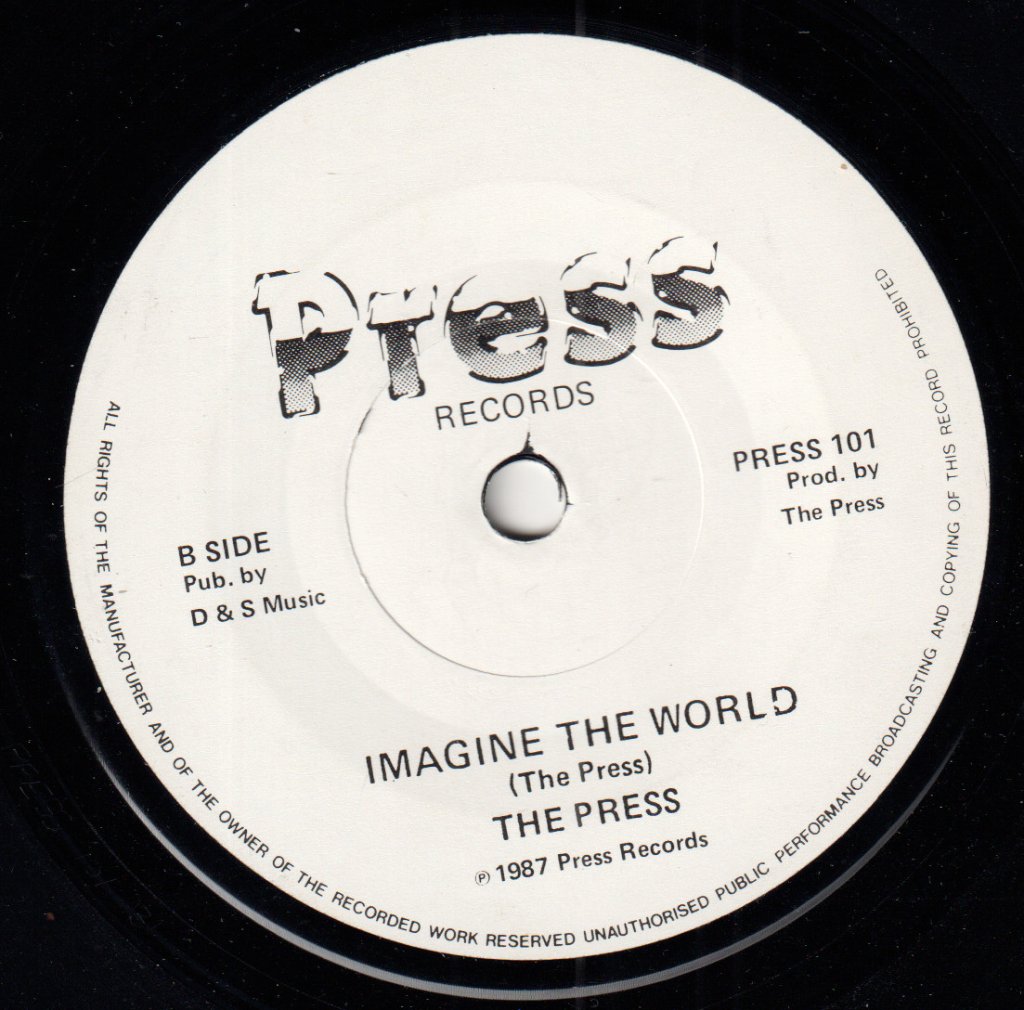 Press (Late 80'S Group) - Holding On/Imagine The World - 7 Inch