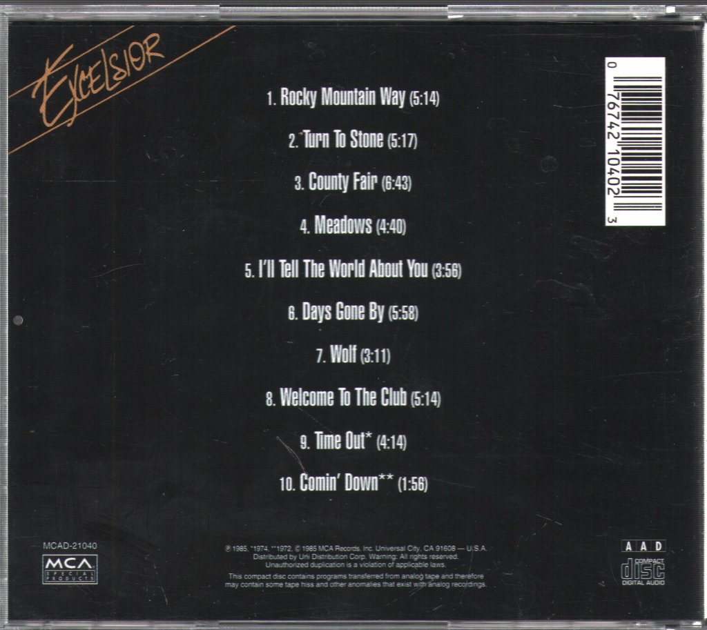 Joe Walsh - Rocky Mountain Way - Cd