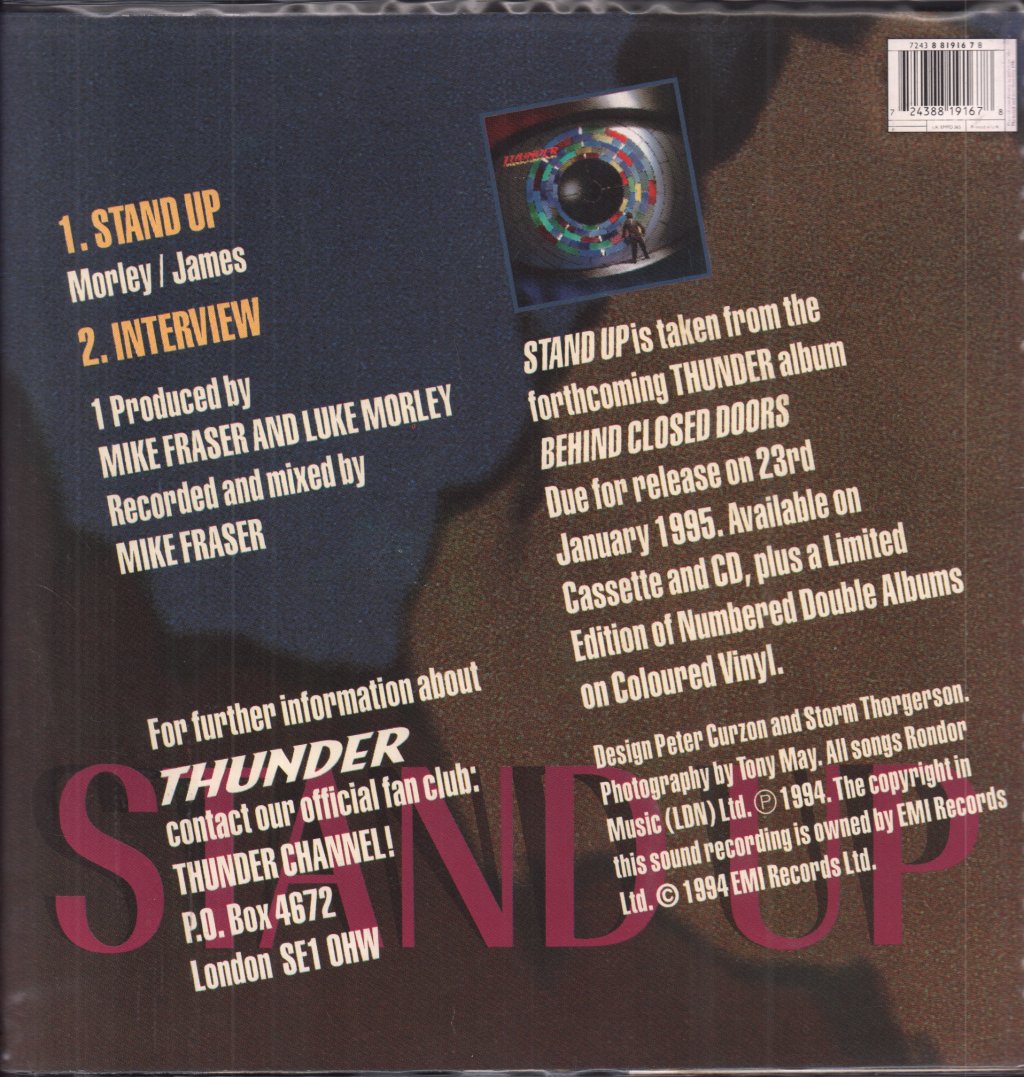 Thunder - Stand Up - 7 Inch Set