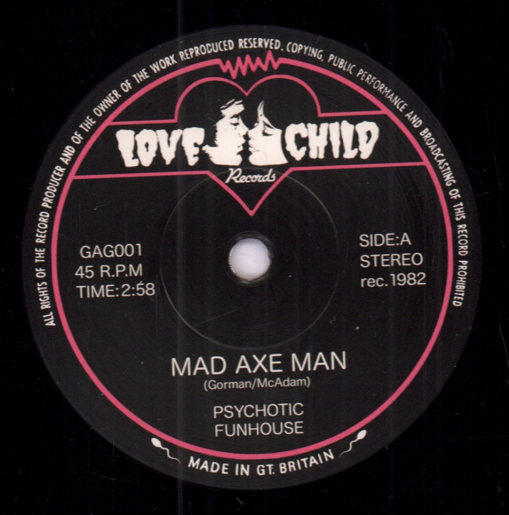 Psychotic Funhouse - Mad Axe Man - 7 Inch