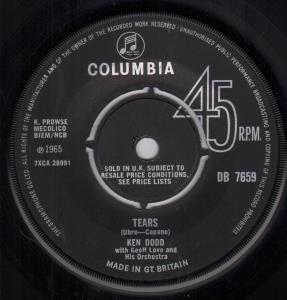 Ken Dodd - Tears - 7 Inch