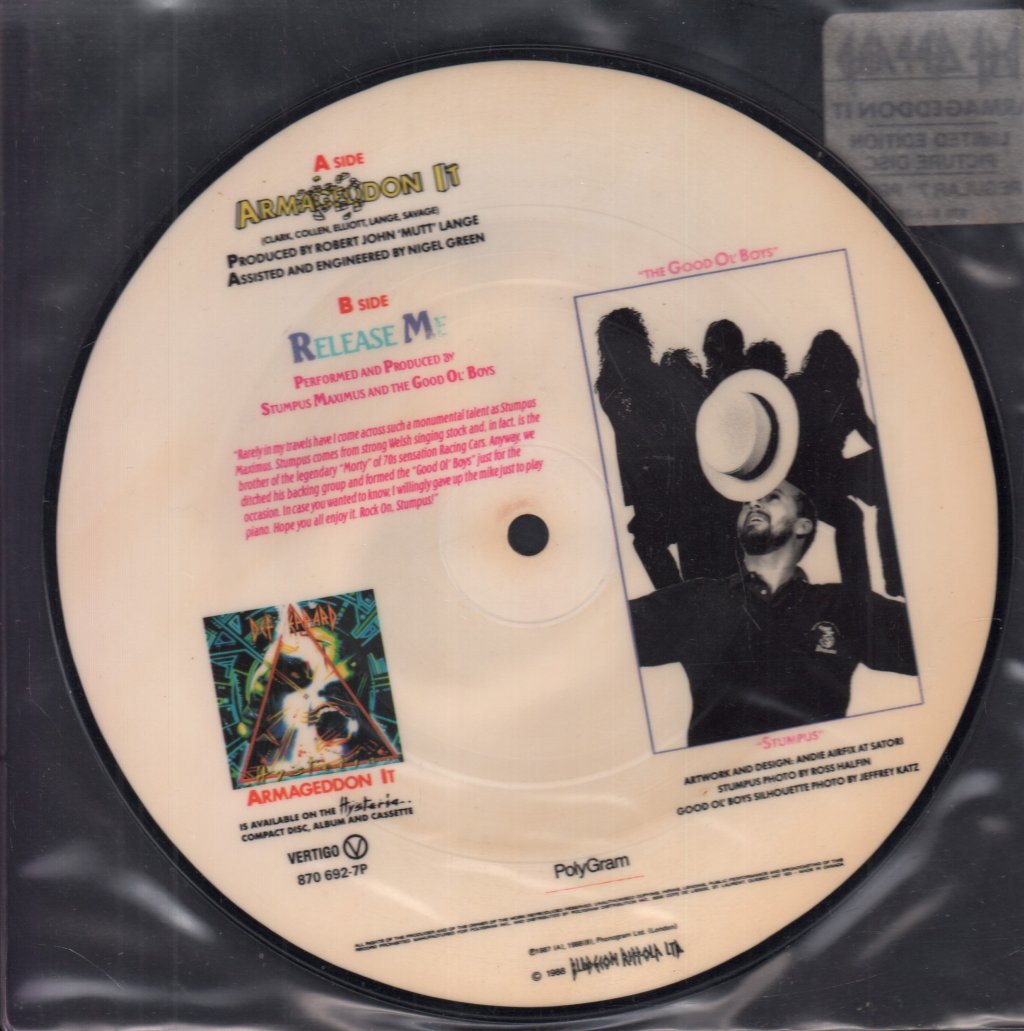 Def Leppard - Armageddon It - 7 Inch
